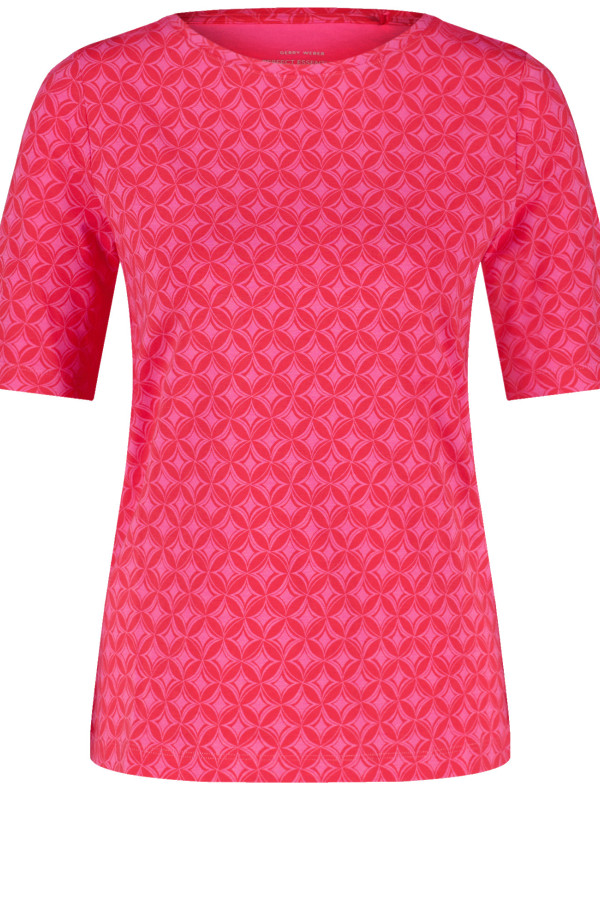 Футболка с геометричным принтом