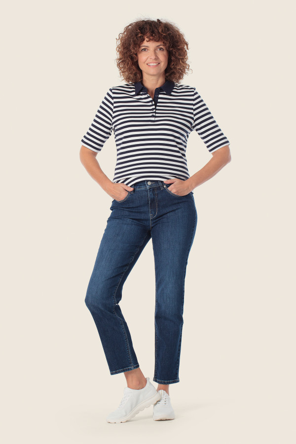 Поло в полоску