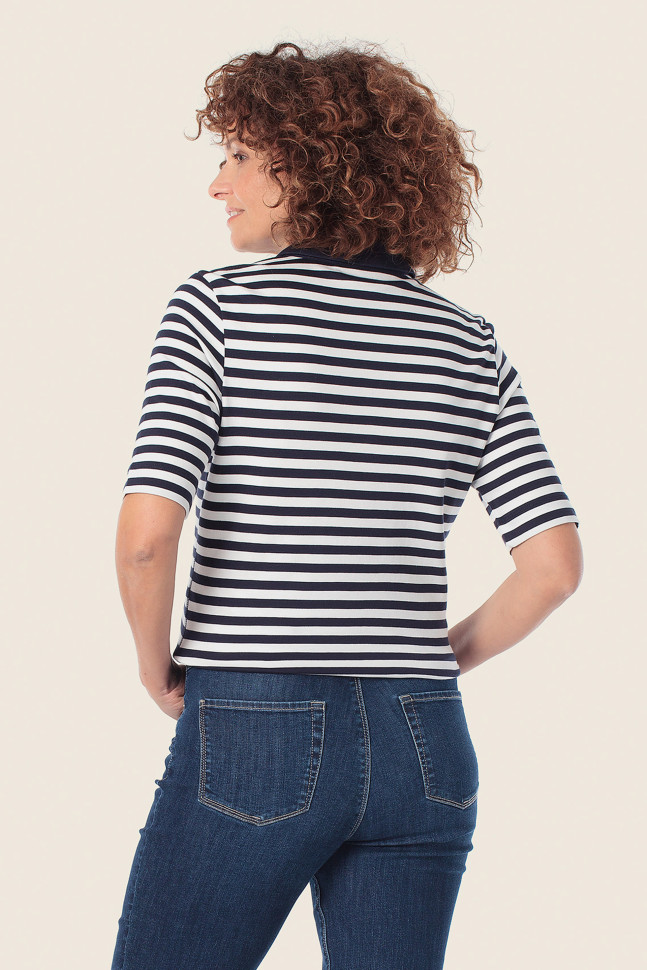 Поло в полоску