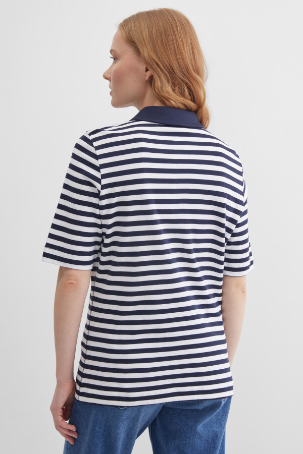 Поло в полоску