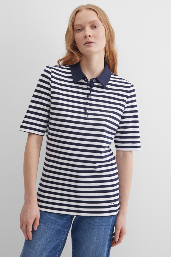 Поло в полоску