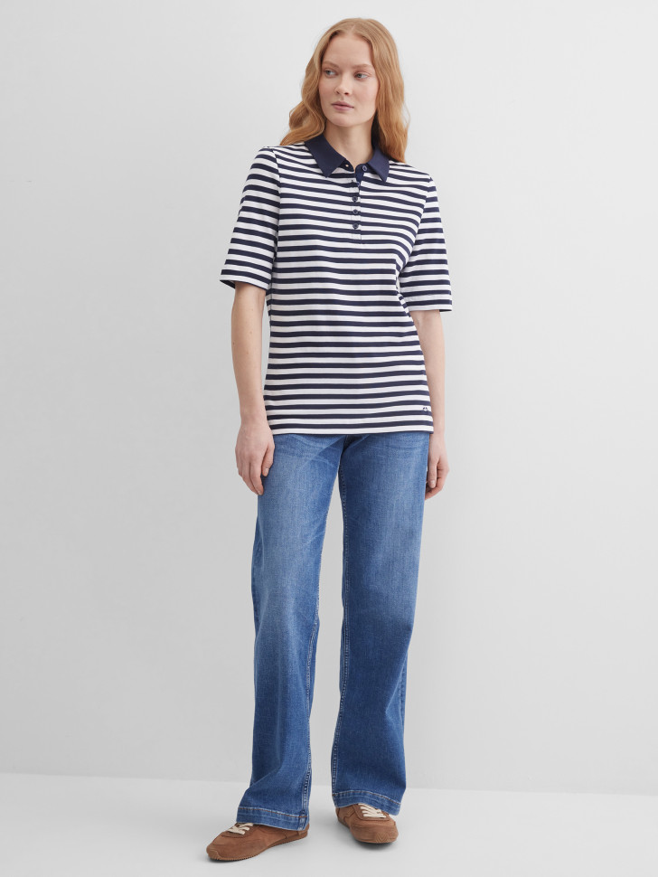 Поло в полоску