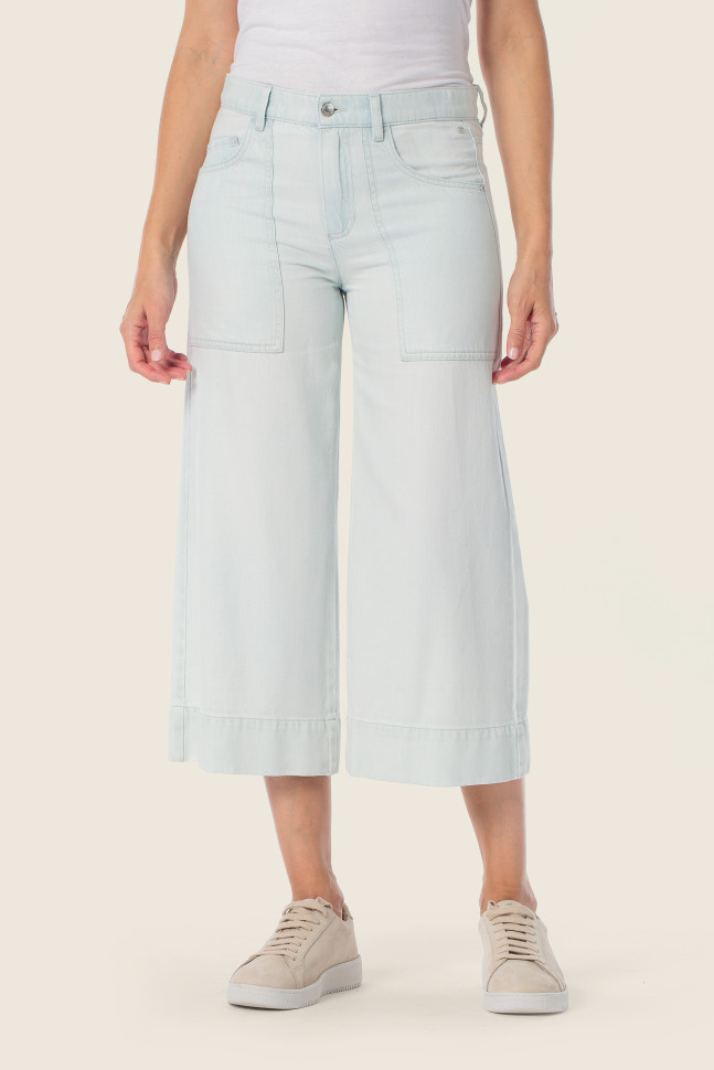 Джинсы кюлоты