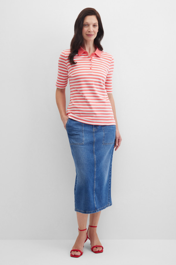 Поло в полоску