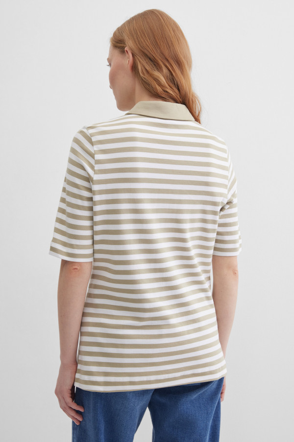 Поло в полоску