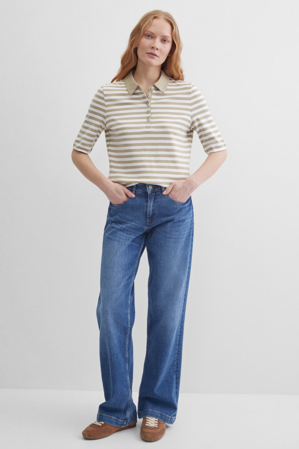 Поло в полоску