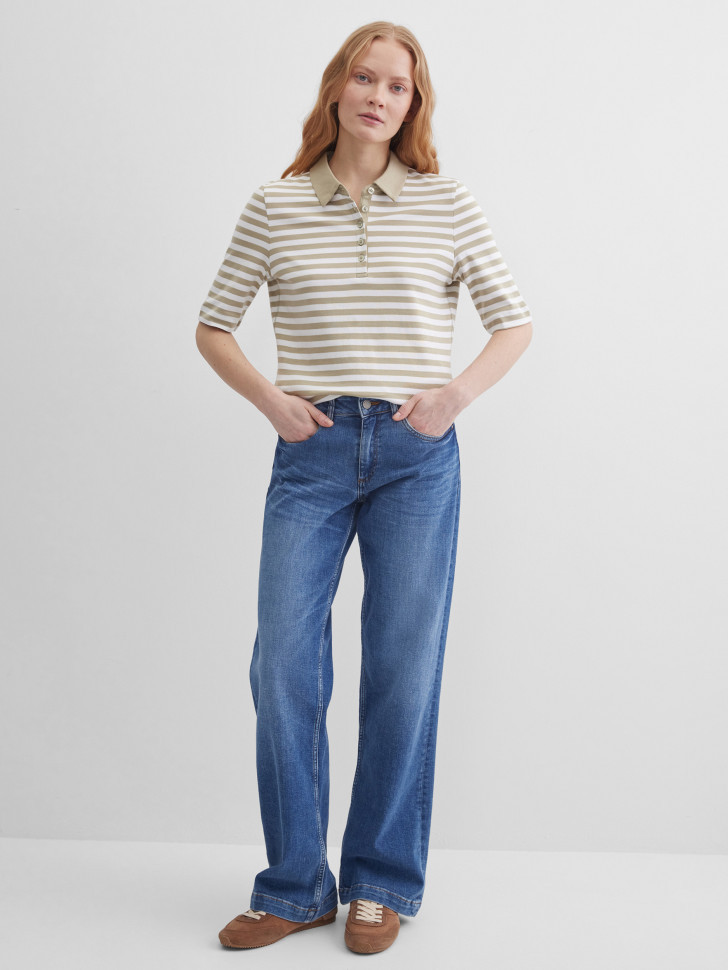 Поло в полоску