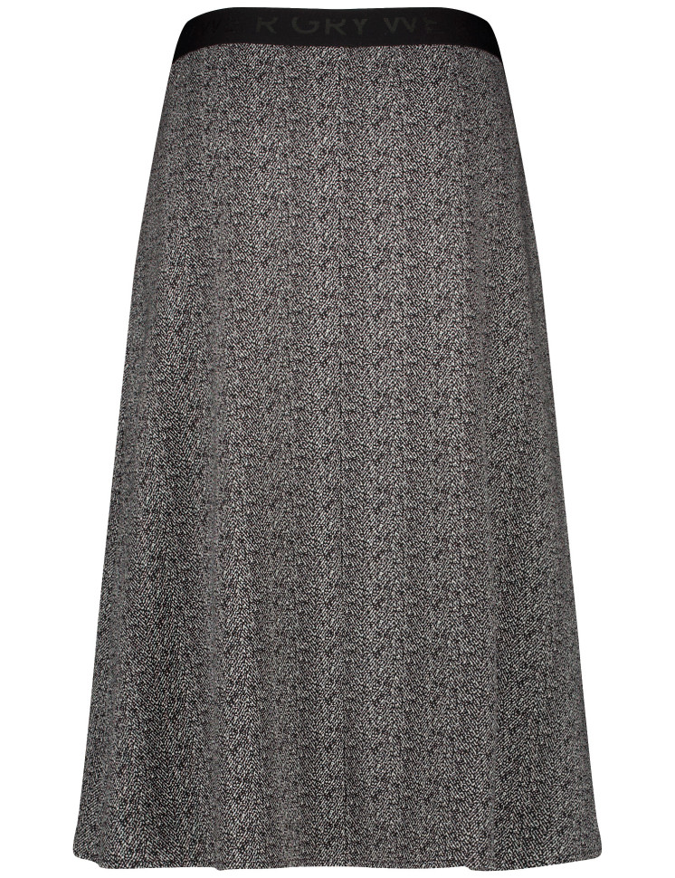 Юбка  А-силуэта с эластичным поясом