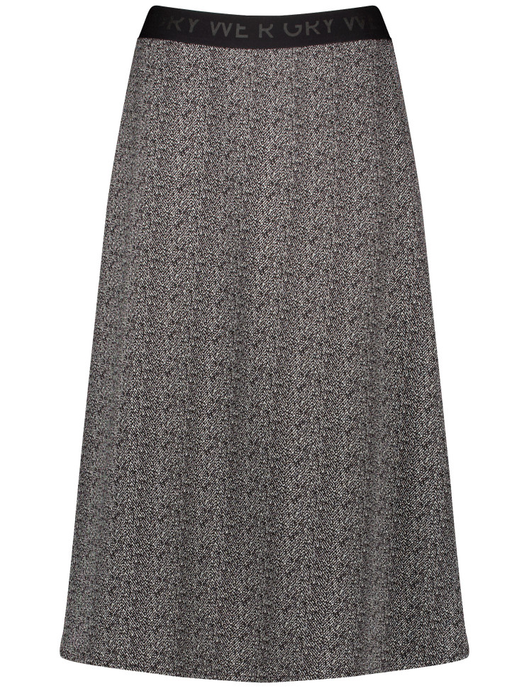 Юбка  А-силуэта с эластичным поясом