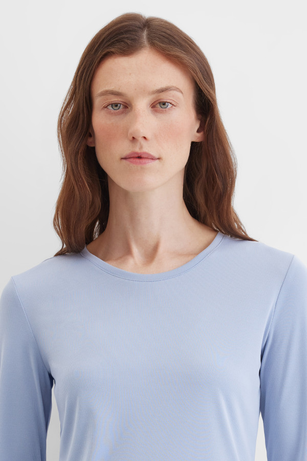 Лонгслив в рубчик