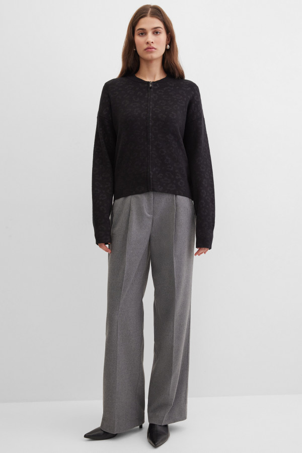 Кардиган с леопардовым принтом