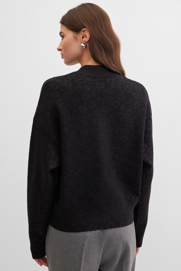 Кардиган с леопардовым принтом