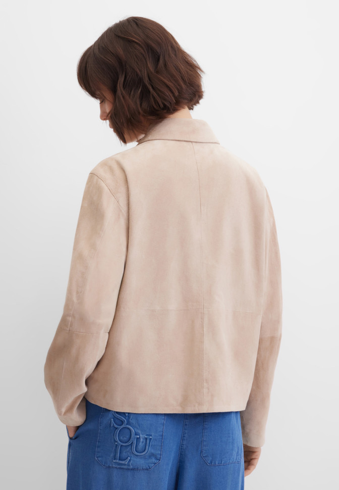 Жакет-куртка замшевая