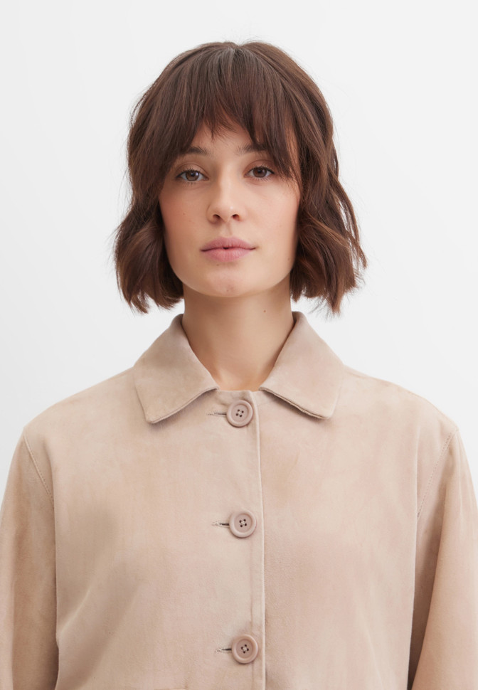 Жакет-куртка замшевая