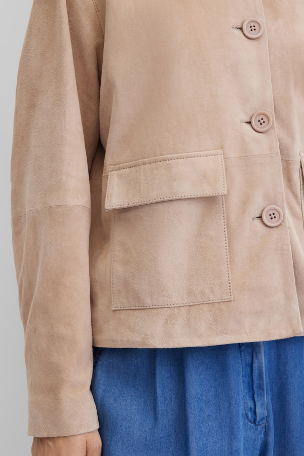 Жакет-куртка замшевая