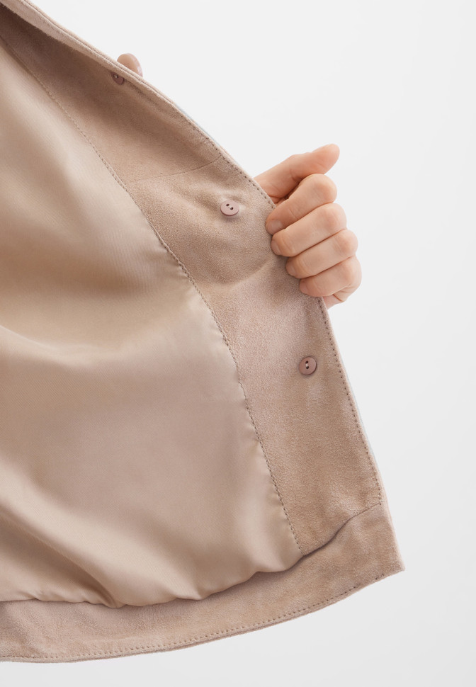 Жакет-куртка замшевая