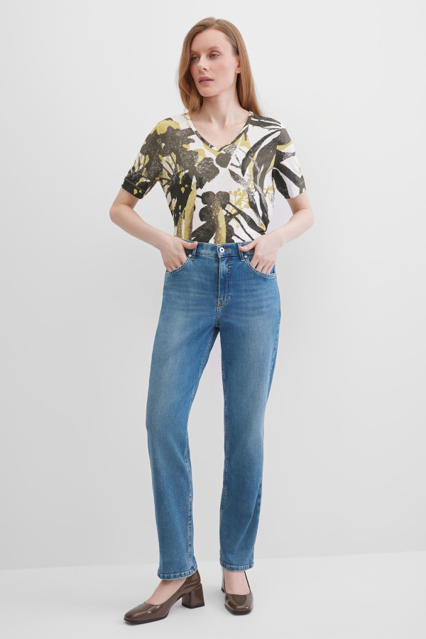 Джинсы relaxed fit, зауженные к низу