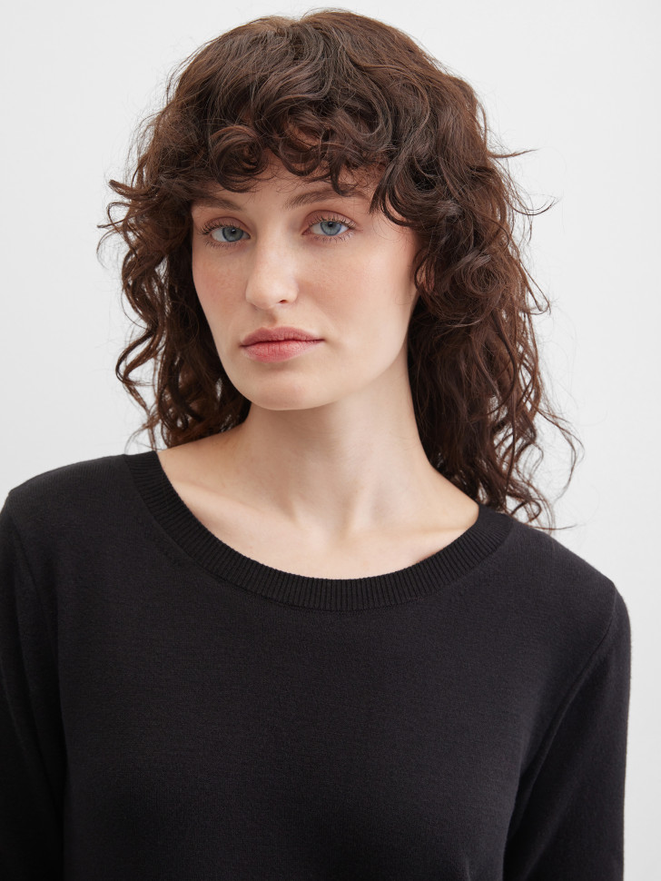 Платье миди трикотажное