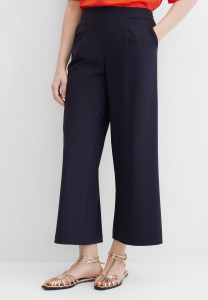 Брюки-кюлоты на резинке