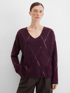 Пуловер вязаный