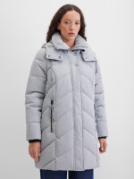 Куртка удлиненная стеганая с капюшоном
