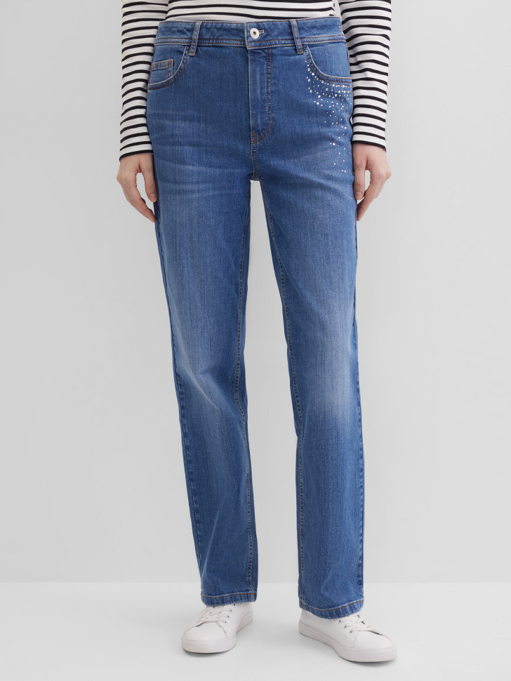 Джинсы прямого кроя