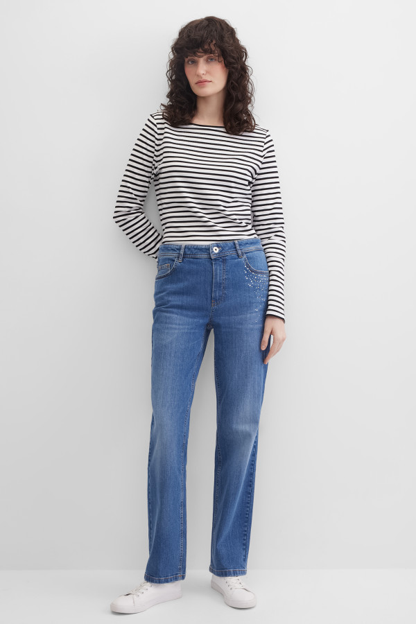 Джинсы прямого кроя