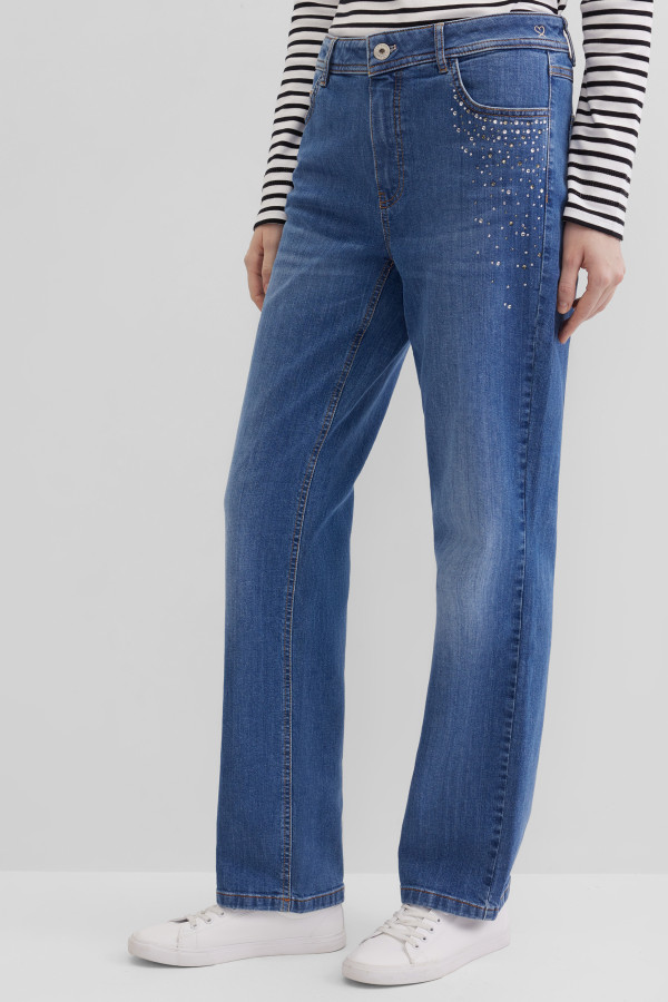 Джинсы прямого кроя