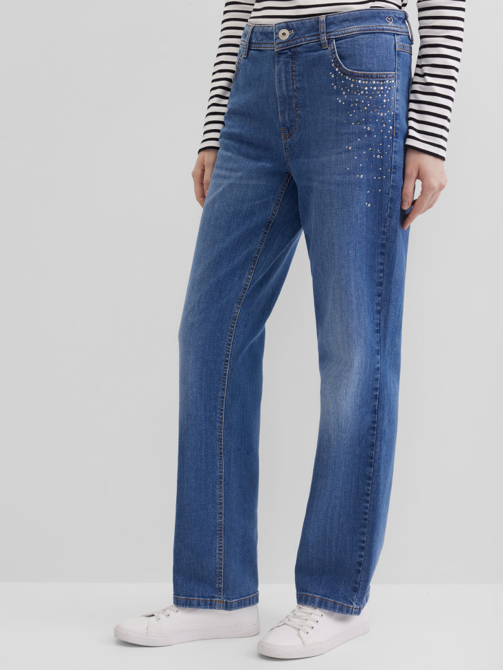 Джинсы прямого кроя