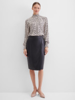 Юбка-карандаш из эко-кожи