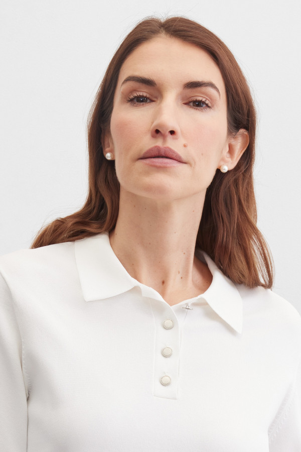 Поло из эластичной вискозы