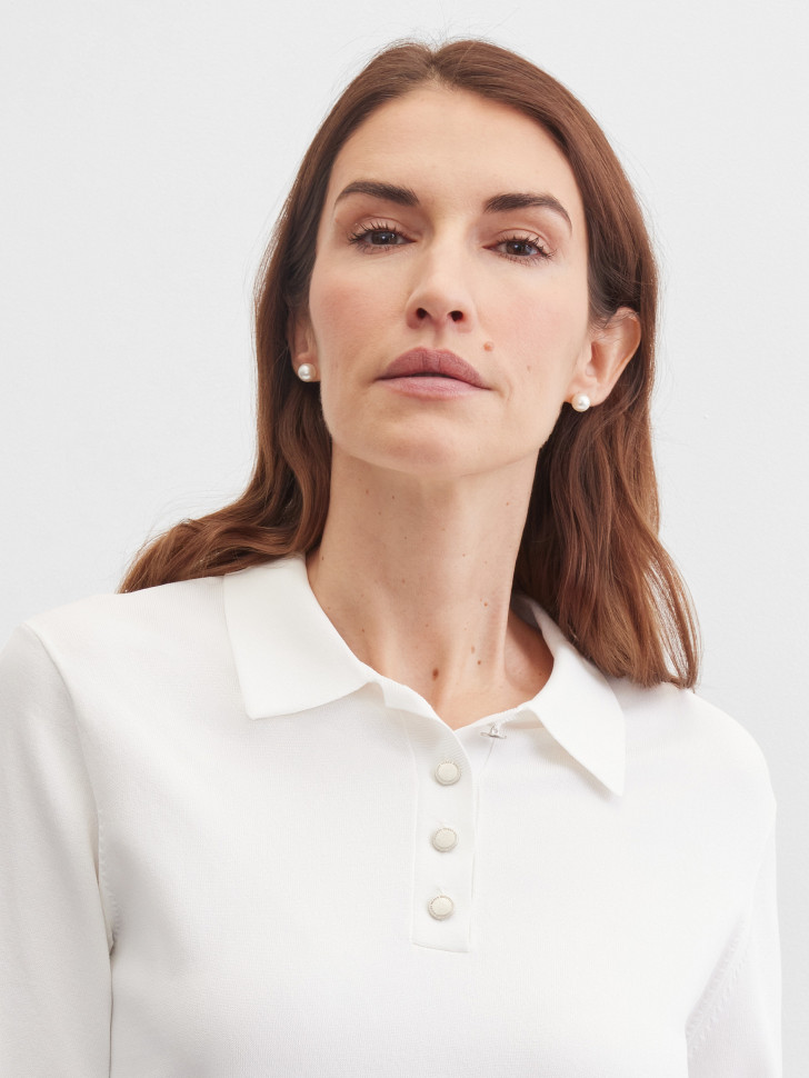 Поло из эластичной вискозы