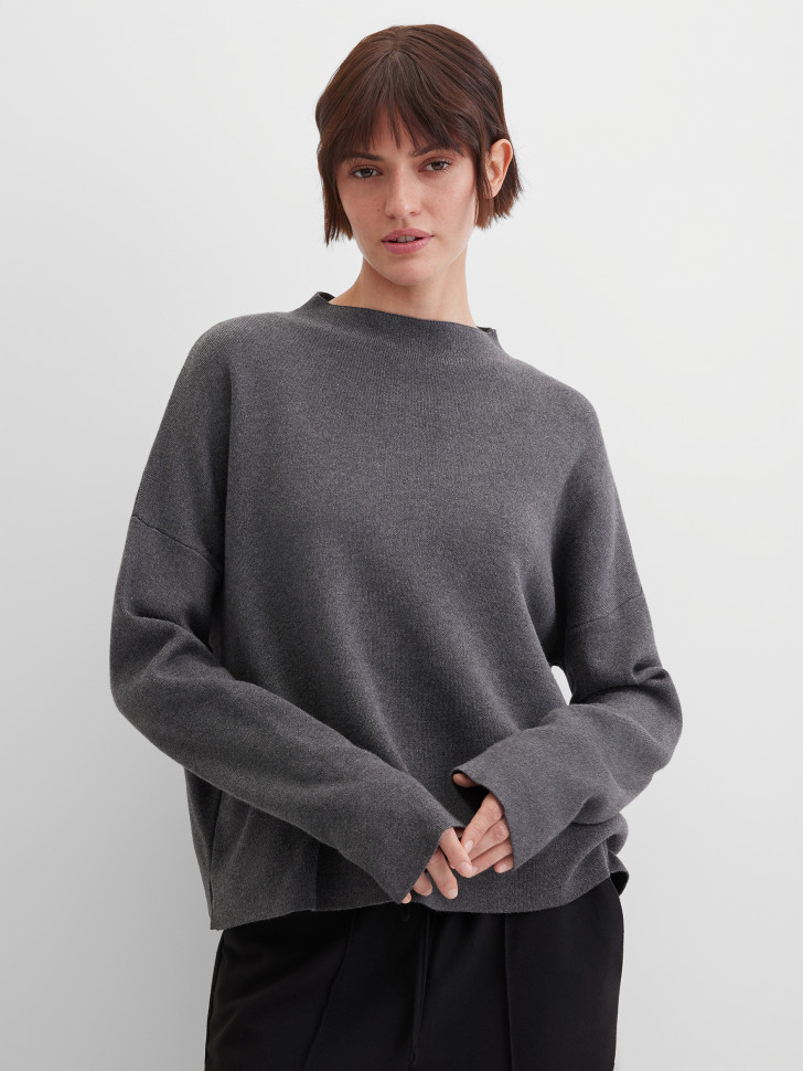 Джемпер со спущенным рукавом