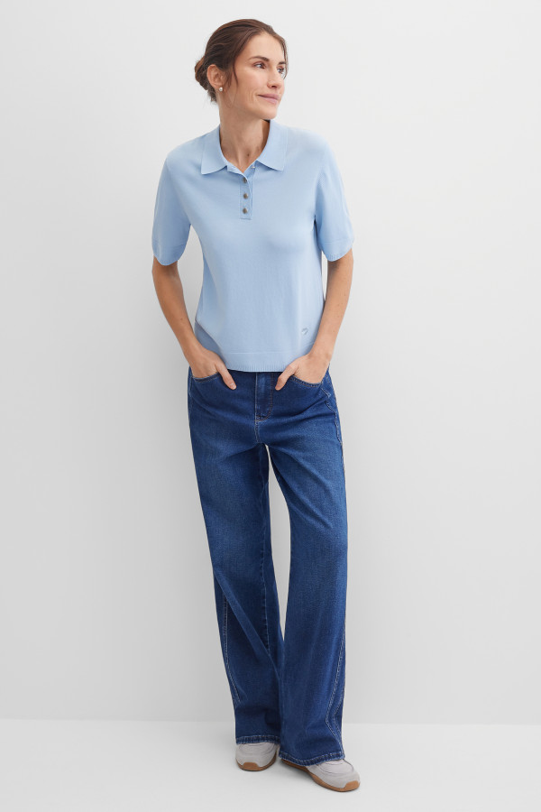 Поло из эластичной вискозы