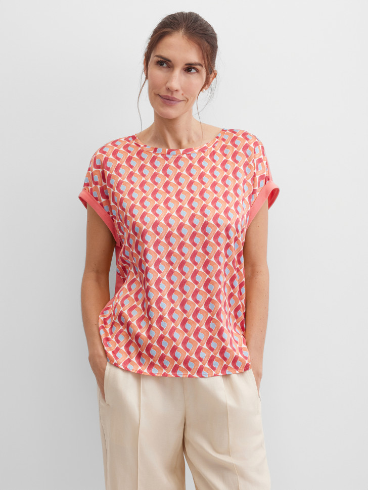 Блузка-топ с коротким рукавом