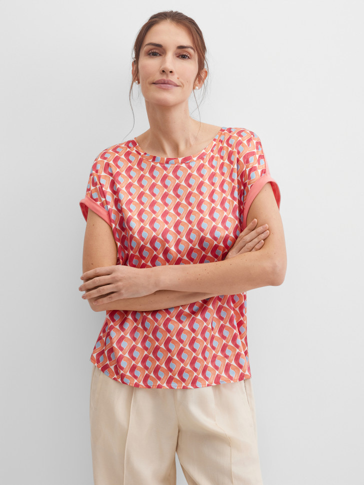 Блузка-топ с коротким рукавом