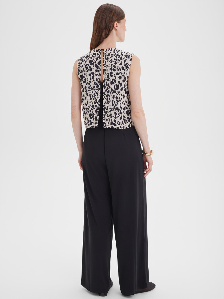 Комбинезон с контрастным верхом