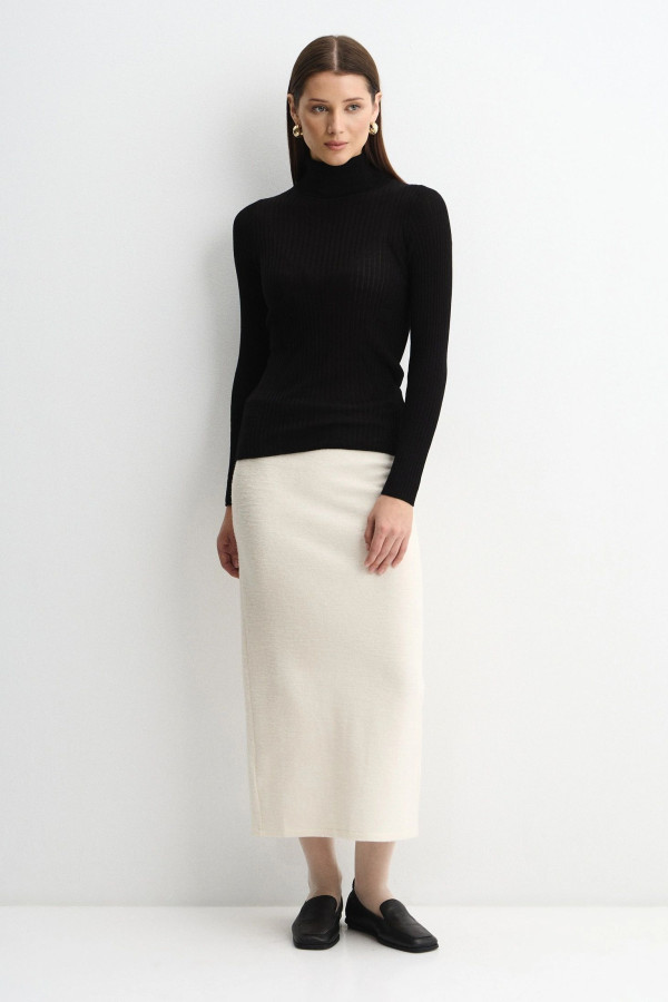 Водолазка базовая в рубчик