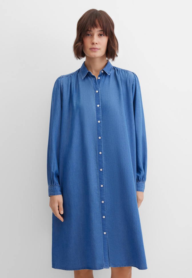 Платье-рубашка миди