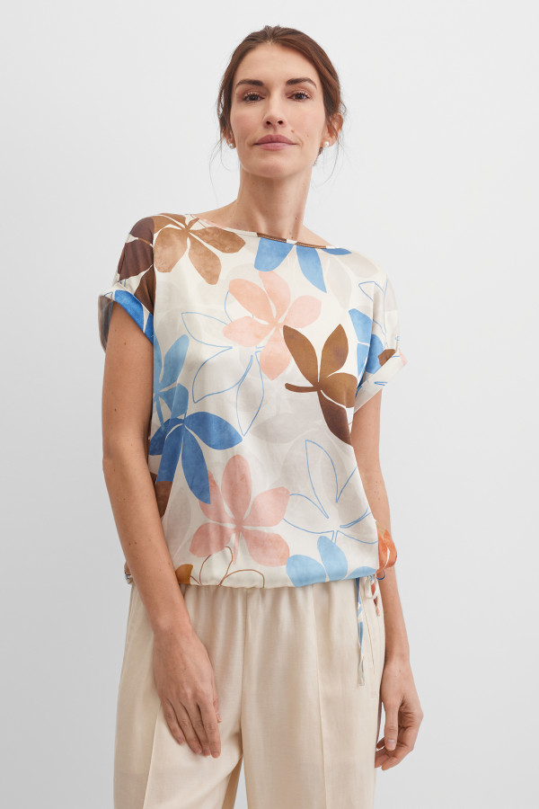 Блузка-топ с коротким рукавом