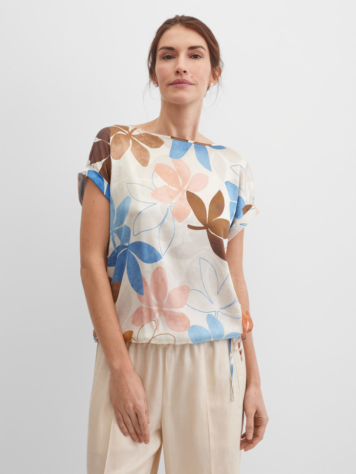 Блузка-топ с коротким рукавом