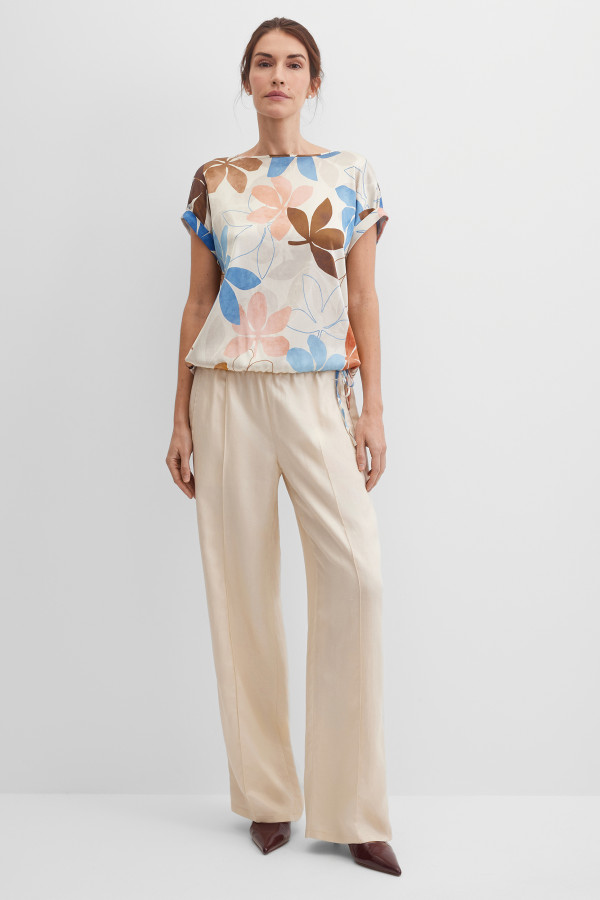 Блузка-топ с коротким рукавом