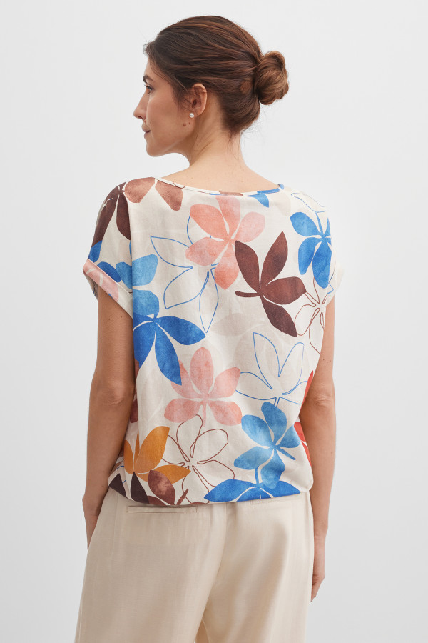 Блузка-топ с коротким рукавом