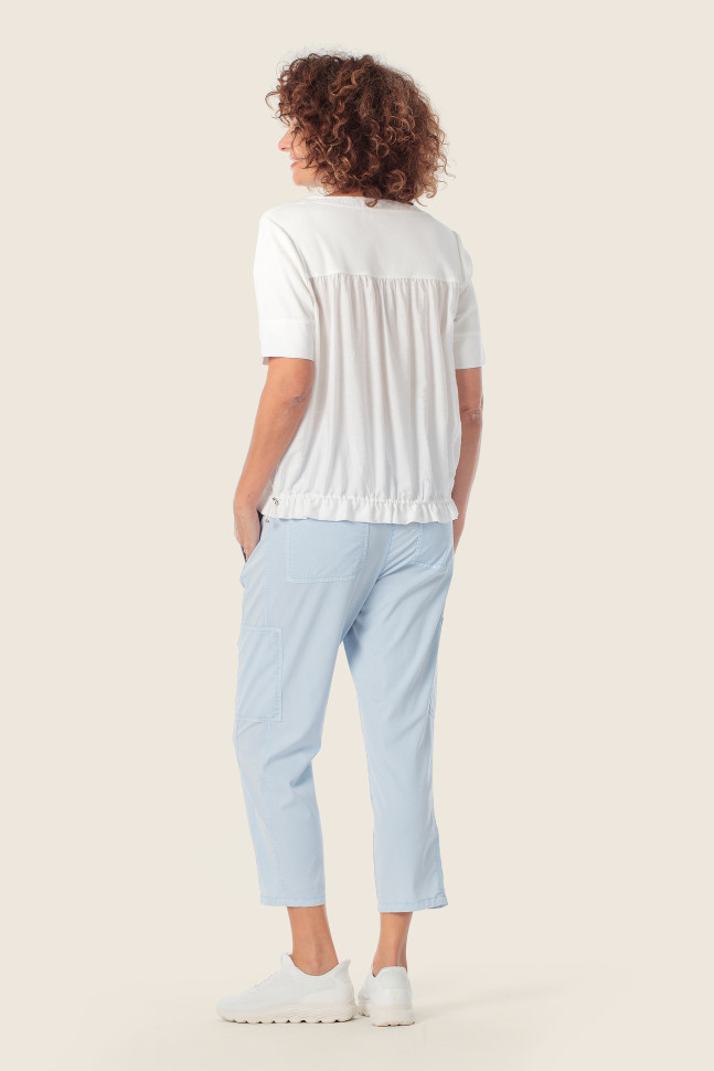 Футболка с фактурной спинкой