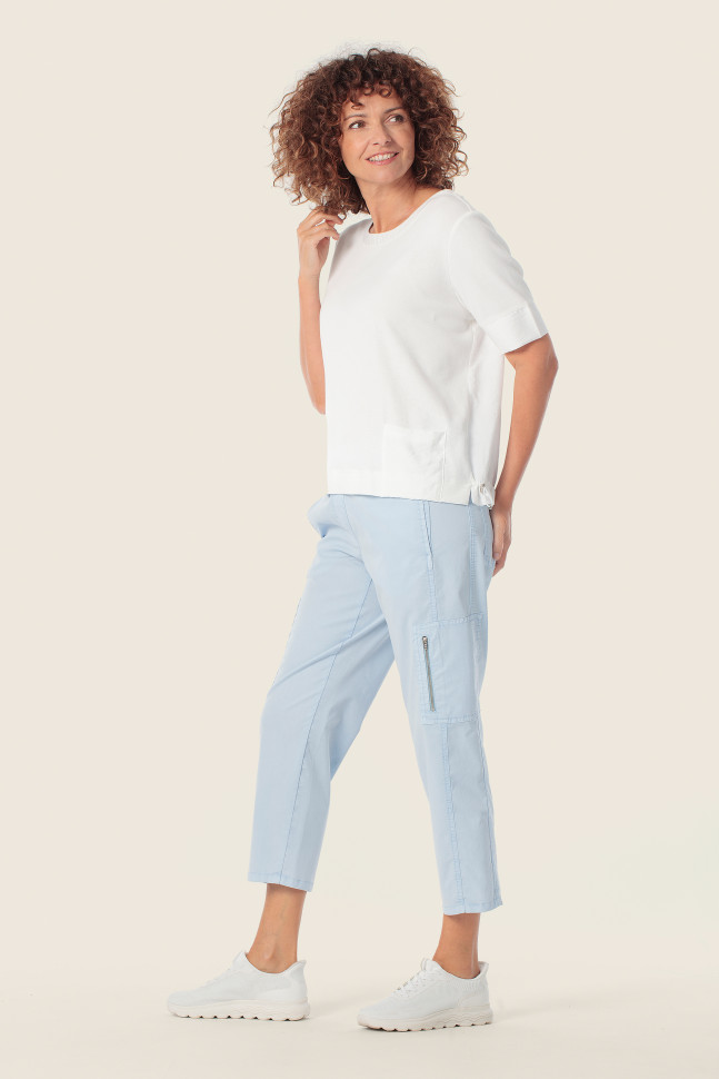 Футболка с фактурной спинкой