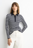 Лонгслив с воротником поло