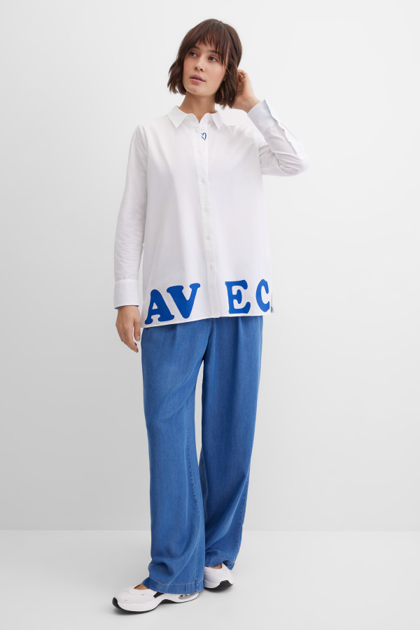 Блузка с надписью