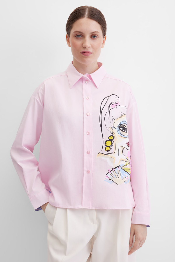 Блузка свободная