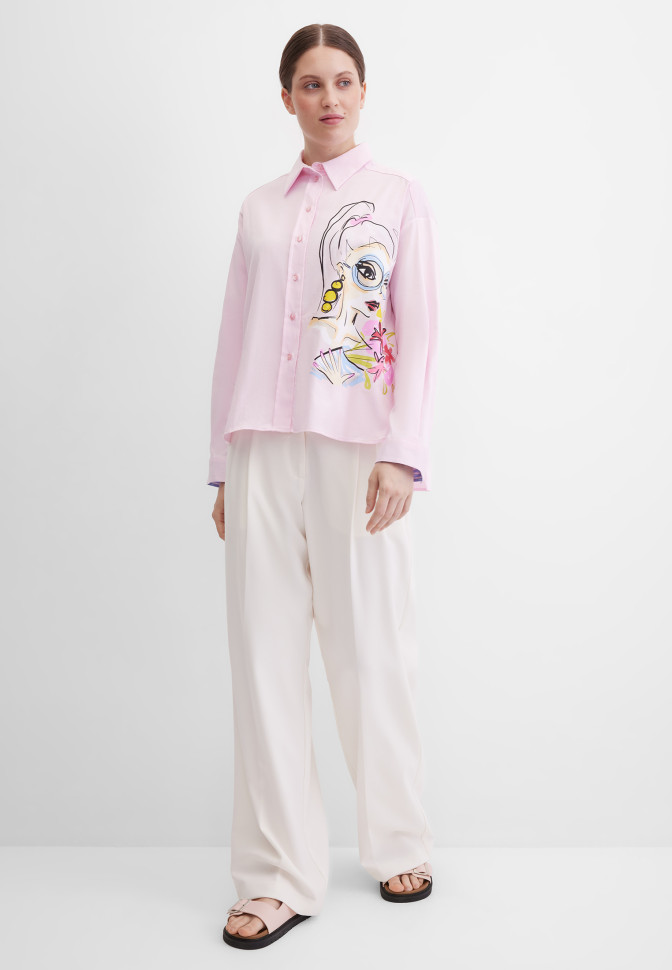 Блузка свободная