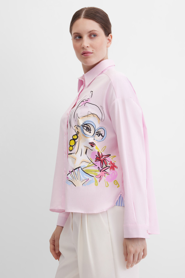 Блузка свободная